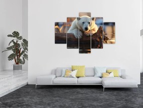 Obraz - Medveď ľadový (150x105 cm)