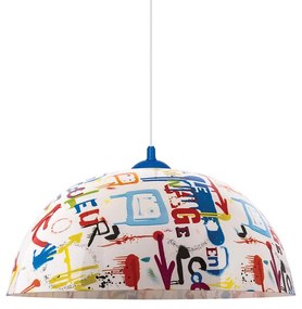 Prezent 74200 - Detský luster na lanku GRAFFITI 1xE27/60W/230V