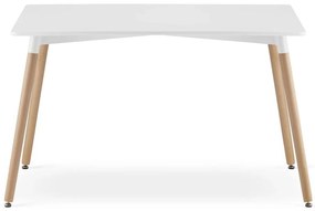 Stôl ADRIA 120 cm x 80 cm - biely