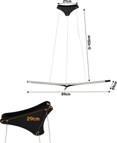 BERGE Stropná LED lampa 28W Filadelfia CCT