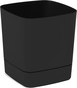 Kvetináč s podstavcom CLIMA 300 x 300 mm, recyklovaný, čierny*41435