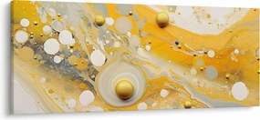 Obraz - Abstraktné pozadia so zlatým dekorom (120x50 cm)