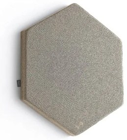 Akustický panel POLY, hexagon, 600x600x56 mm, nástenný, béžová