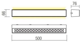 Redo 90261 - LED Vonkajšie nástenné svietidlo AROOS LED/21W/230V 3000K IP65 hnedá