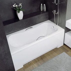 Besco Akrylátová obdĺžniková vaňa Aria Plus 130x70 (140x70, 150x70, 160x70, 170x70) BESCO-Rozmery: 140x70, BESCO-Farba: Biela