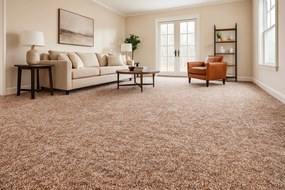 Associated Weavers, Koberec metráž Savannah 39, na mieru, šíře 3m,4m, hnedá, filc, chodba / predsieň