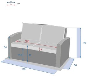 DEOKORK Ratanová zostava SANTORINI pre 4 osoby (hnedá)