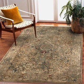 Koberec OMEGA LUMIER Ornament Vintage, zelený