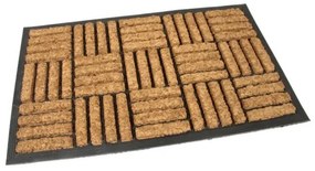Kokosová čistiaca rohož Lines Squares 45 x 75 x 2 cm