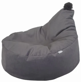 Sedací vak Velvet,tmavosivý