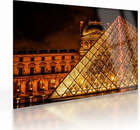 Sklenený obraz Louvre v Paríži (70x50 cm)