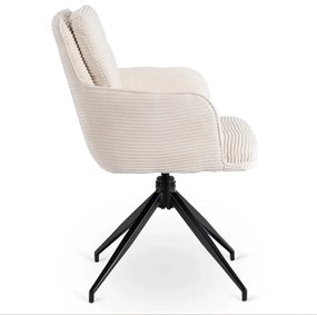 Otočná stolička MIA krémová