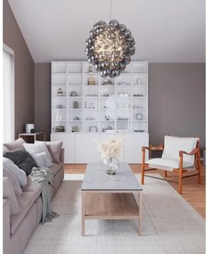 ByRydens 4202230-4500 - Závesný luster na lane DELUXE 4xE14/5W/230V šedá/dymová