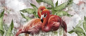 Obraz - Plameniaky (120x50 cm)