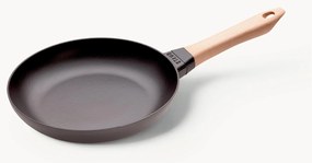 Liatinová panvica's drevenou rukoväťou Wood
