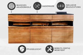 Dizajnová komoda Feleti 180 cm akácia