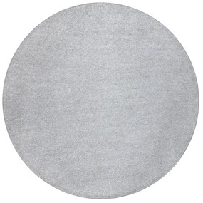 Okrúhly koberec INDUS 91 svetlosivý, melanž