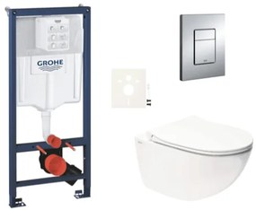 Závesný wc set do ľahkých stien / predstenová montáž SAT Infinitio SIKOGRSIN11E, 1 ks