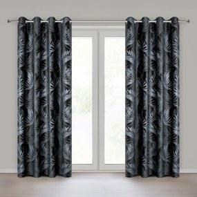 ZATEMŇOVACÍ ZÁVES NA KRÚŽKOCH VERA 140X250 CM LISTY