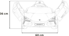 Ramiz Lamborghini Revuelto vozidlo Žltá