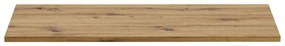 Závěsná skříňka Bella Cashmere s deskou 120 cm kašmírová/dub artisan