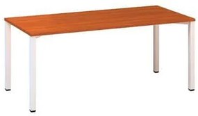 Kancelársky stôl Alfa 200, 180 x 80 x 74,2 cm, rovné vyhotovenie, dezén čerešňa, RAL9010