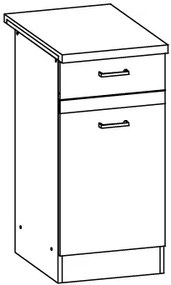 Dolná kuchynská skrinka Estell EZ11 D40 S1. Vlastná spoľahlivá doprava až k Vám domov. 762609
