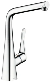 Hansgrohe Metris M71, kuchynská páková batéria 320 1jet, inštalácia pred okno, chrómová, HAN-14823000