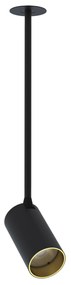 NOWODVORSKI Zápustné závesné LED bodové osvetlenie MONO SURFACE LONG M, 1xGU10, 10W, čierne, zlaté