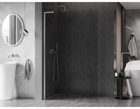 Mexen, Mexen Kioto-X L sprchová stena 60 x 200 cm, priehľadná 10 mm, brúsený nikel - 800-060-107-97-00-X