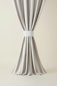 Záves s krúžkami TARAS STRIPES béžový 140x220 cm
