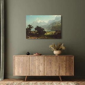 Obraz - Albert Bierstadt, Lake Lucerne, reprodukcia (90x60 cm)