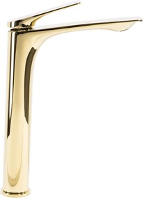 Rea Avalon, vysoká umývadlová batéria h-305, zlatá lesklá, REA-B1127