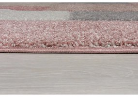 Ružovo-sivý koberec Flair Rugs Cosmos, 80 × 150 cm