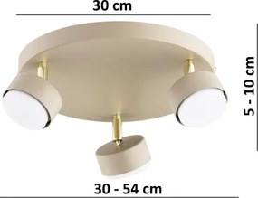 Brilagi - LED Bodové svietidlo MONO 3xGX53/30W/230V béžová/zlatá
