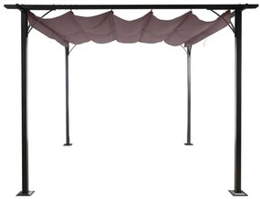 Pergola se stahovací střechou 3,5x3,5 m Dekorhome