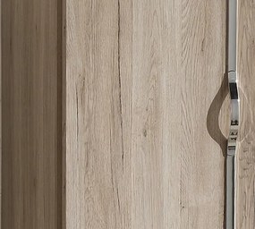 Šatníková skriňa Duo, dub San Remo