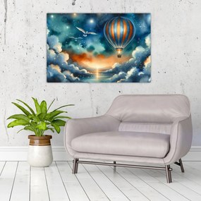 Obraz - Lietať nočnou oblohou (90x60 cm)