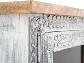 furniture-nabytek.cz - Masívna kúpeľňová sada Santa Cruz, šedá, Holz - Mango, povrchová úprava, 3-dielna