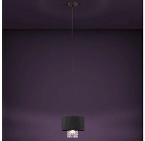 Eglo 39977 - Luster na lanku SAPUARA 1xE27/40W/230V čierna