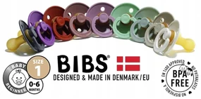 Kaučukové cumlíky BIBS Colour 0m+ 2ks Farba: čierna-biela