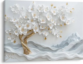 Obraz – 3D elegantný strom života (70x50 cm)