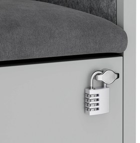 Sally korpus szary - siedzisko szary 1150 mm