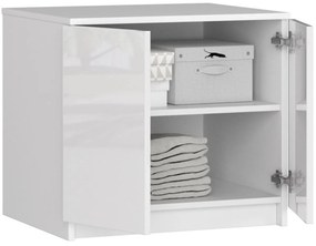 Nadstavec na skrinku Star 60 cm biely lesk