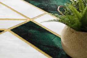 Koberec EMERALD exkluzívny 1015 kruh - glamour, marmur, geometrický zelený/zlatý