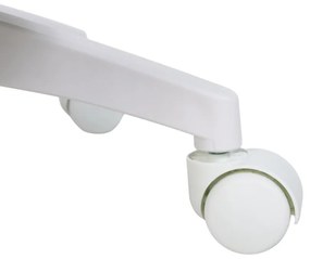 Detská otočná stolička Neoseat JUNI 009 s podnožou — látka, sivá