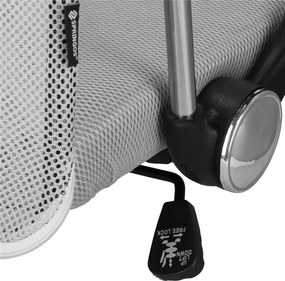 Kancelárska stolička Springos HF0032 – otočná, na kolieskach, sivo-čierna