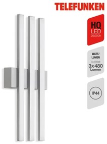 Telefunken 313104TF - LED Vonkajšie nástenné svietidlo 3xLED/4W/230V IP44