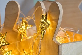 DECOLED LED světelný řetěz, 7 m, hvězdičky