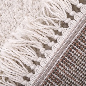 Béžovo-červený koberec Nattiot Wooly, 120 x 170 cm